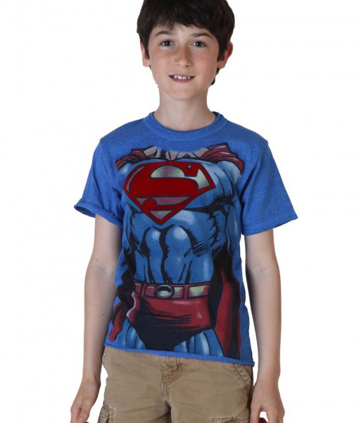 Kids I Am Superman Costume T-Shirt