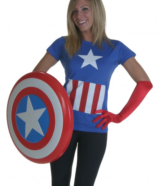 Womens Marvel Captain America T-Shirt