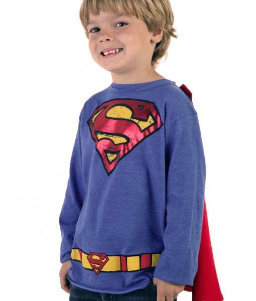 Kids Krypton Hero Royal Blue Superman T-Shirt