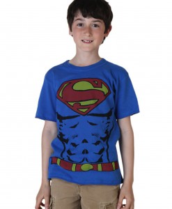 Boys Muscle Superman Costume T-Shirt