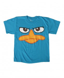 Kids Phineas and Ferb Perry Face Costume T-Shirt