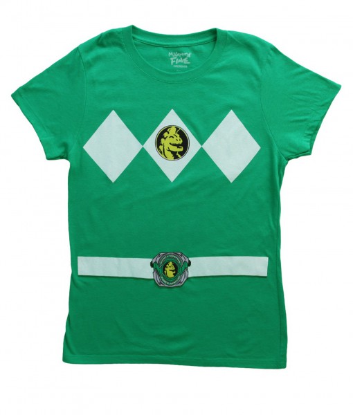 Womens Green Power Ranger Costume T-Shirt
