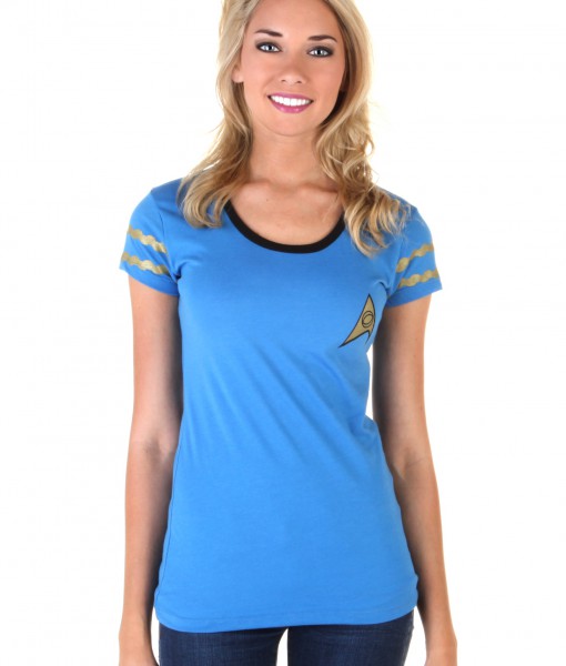 Star Trek Starfleet Blue Juniors Costume T-Shirt