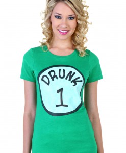 Womens St. Patricks Day Drunk 1 T-Shirt
