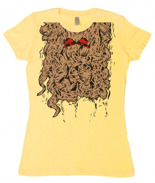 Womens Curly Lion Costume T-Shirt