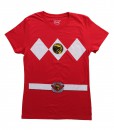 Womens Red Power Ranger Costume T-Shirt