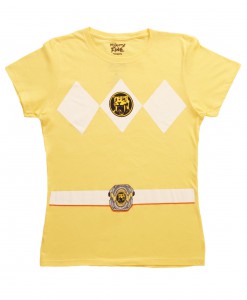 Womens Yellow Power Ranger Costume T-Shirt