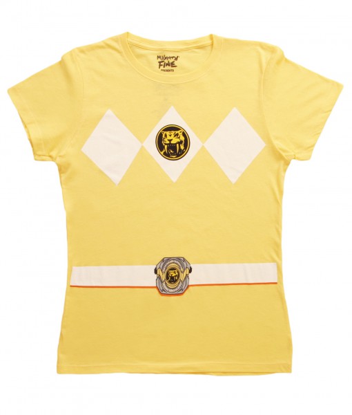 Womens Yellow Power Ranger Costume T-Shirt
