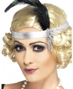 Silver Flapper Headband