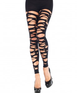 Tattered Footless Tights