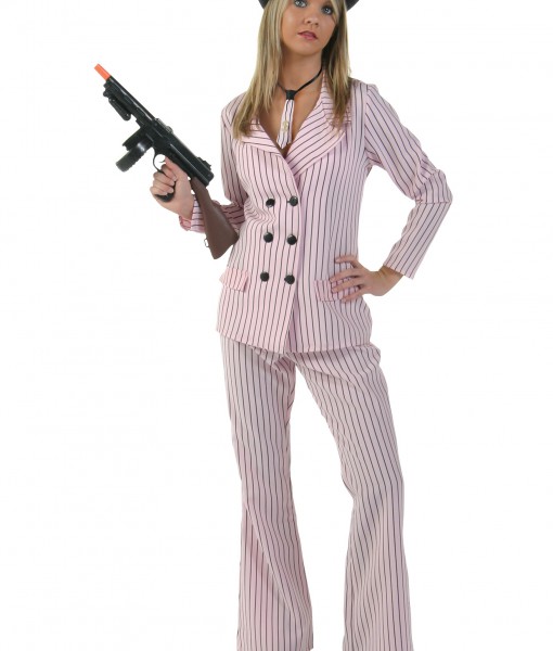Pink Women's Gangster Costume