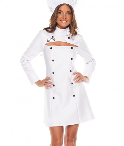 Womens Plus Size Chef Costume