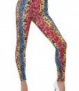 Womens Neon Leopard Print Leggings