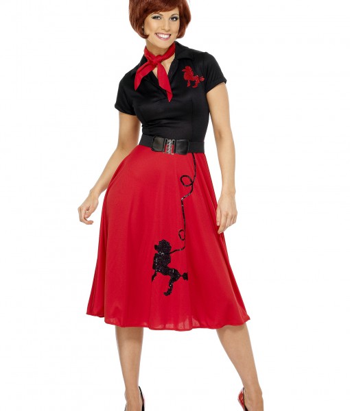 Women's Plus Size 50s-Style Poodle Skirt Costume