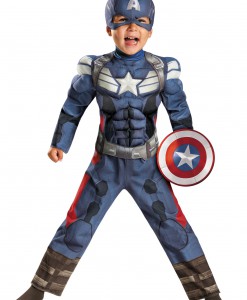 Toddler Captain America 2 Muscle Costume