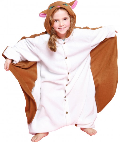 Kids Flying Squirrel Pajama Costume