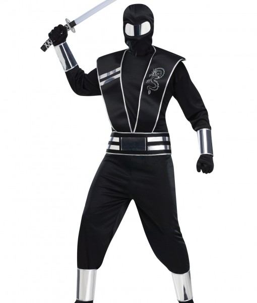 Adult Silver Mirror Ninja Costume