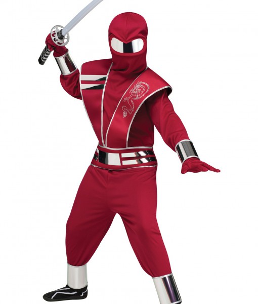 Child Red Mirror Ninja Costume