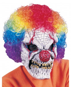 Adult Clown Mask with Wig