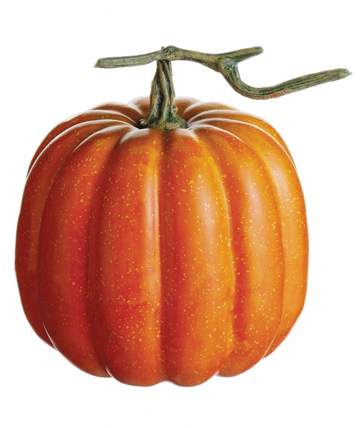6.5 inch Weighted Pumpkin with Vine
