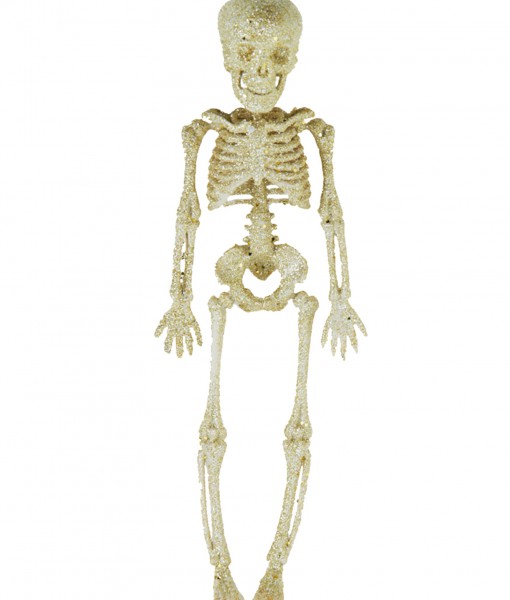 11.5 Silver Glitter Skeleton