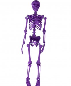 35.5''  Purple Glitter Skeleton