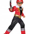 Toddler Super Megaforce Red Power Ranger Muscle Costume