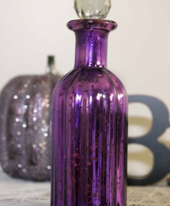 9 Purple Mercury Glass Perfume Bottle
