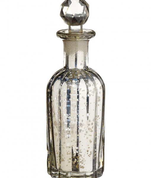 9 inch Mercury Glass Perfume Bottle