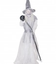 Animated Standing Ghostly Witch with Staff