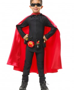 Deluxe Child Red Superhero Cape