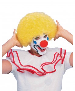 Yellow Afro Clown Wig