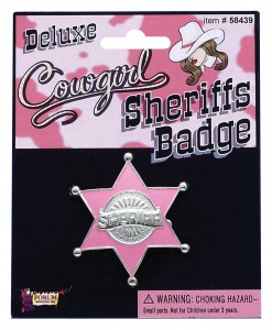 Pink Sheriff Badge