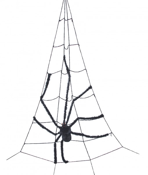 Corner Spider Web w/Spider