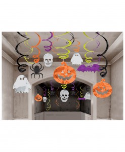 Halloween Hanging Swirl Decorations 30 Pack