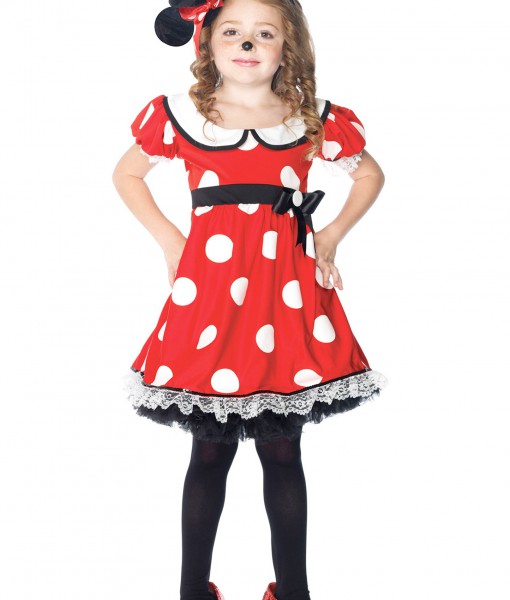 Girls Adorable Miss Mouse Costume