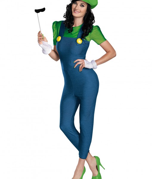 Women's Deluxe Luigi Costume