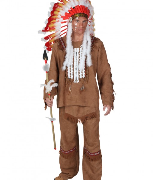 Plus Size Deluxe Mens Indian Costume