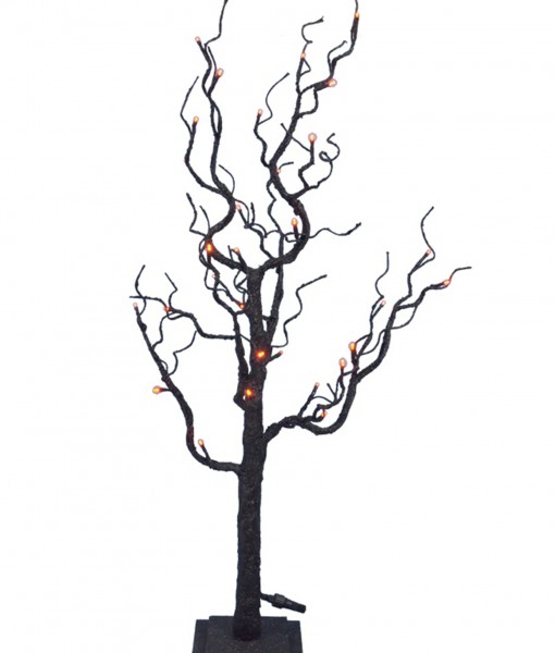 35 Twig Tree w/Orange Lights