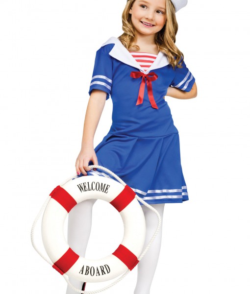 Girls Sweet Sailor Costume