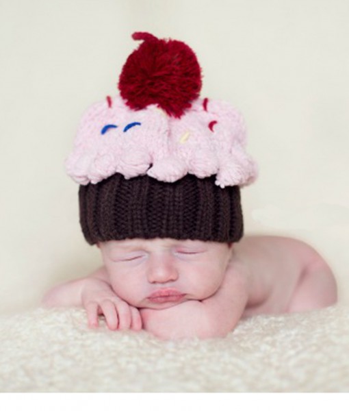 Infant Cupcake Sprinkled with Love Hat