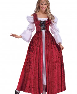 Plus Size Women's Medieval Laced Gown