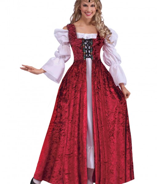 Plus Size Women's Medieval Laced Gown