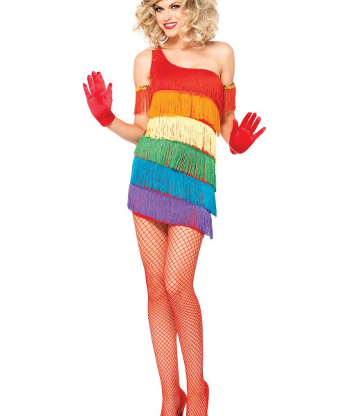 Rainbow Flapper Costume