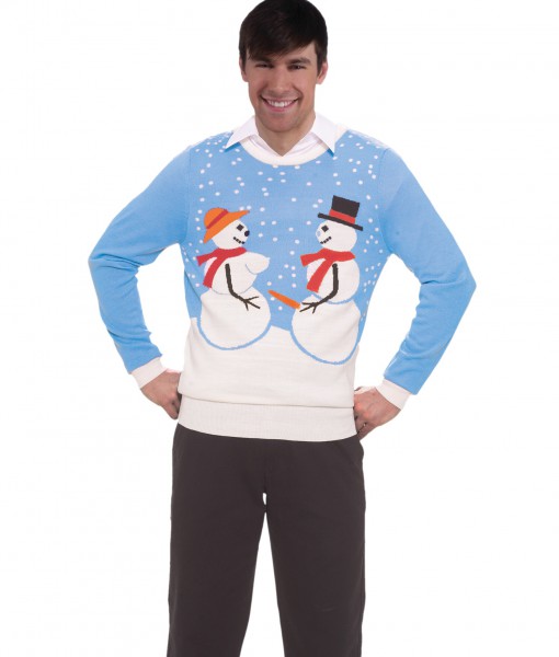 Naughty Snow Couple Christmas Sweater