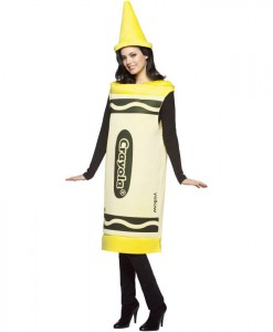 Crayola Yellow Crayon Adult Costume