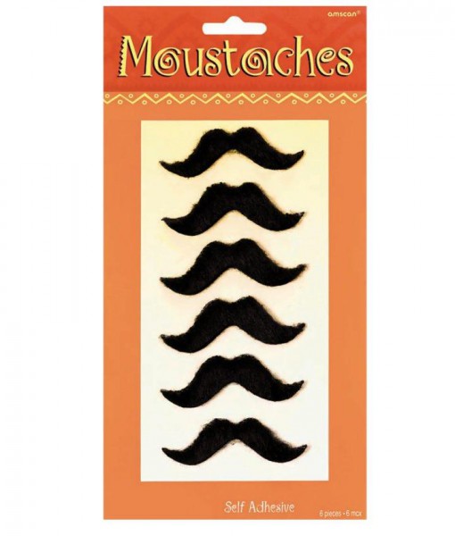 Fiesta Moustaches (6 count)