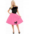 Pink Poodle Skirt Adult Plus Costume