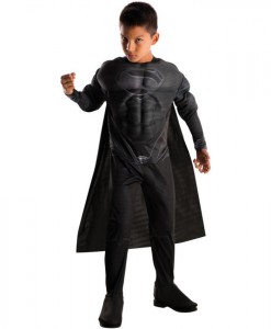 Superman Man of Steel Black Deluxe Child Costume