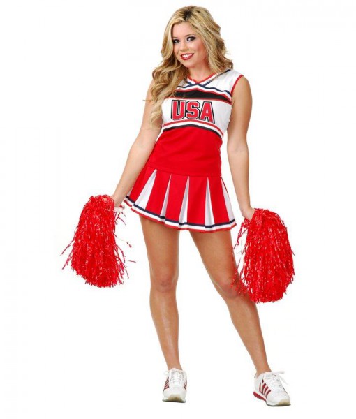 Cheerleader USA Adult Costume